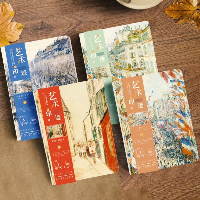 A5 Notebook Ukiyoe & Famous Painting Series Cover,80sheets/Book Writing Diary - Maxwell shop