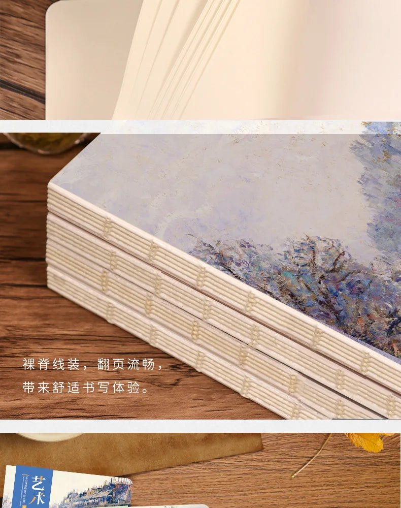 A5 Notebook Ukiyoe & Famous Painting Series Cover,80sheets/Book Writing Diary - Maxwell shop