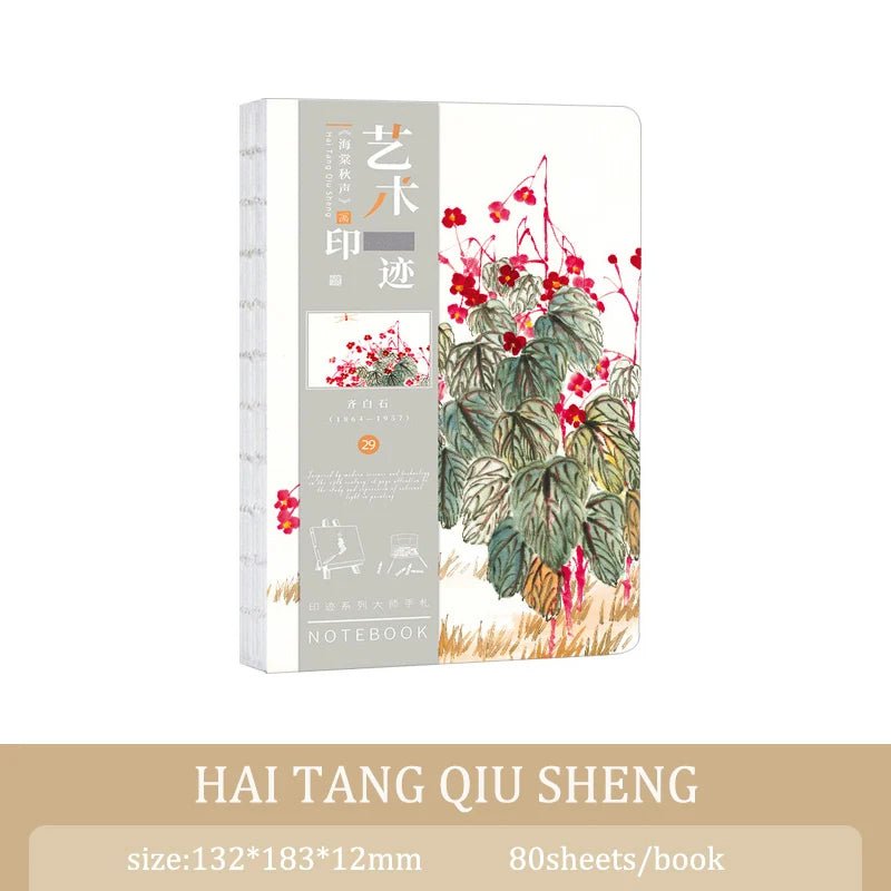 A5 Notebook Ukiyoe & Famous Painting Series Cover,80sheets/Book Writing Diary - Maxwell shop