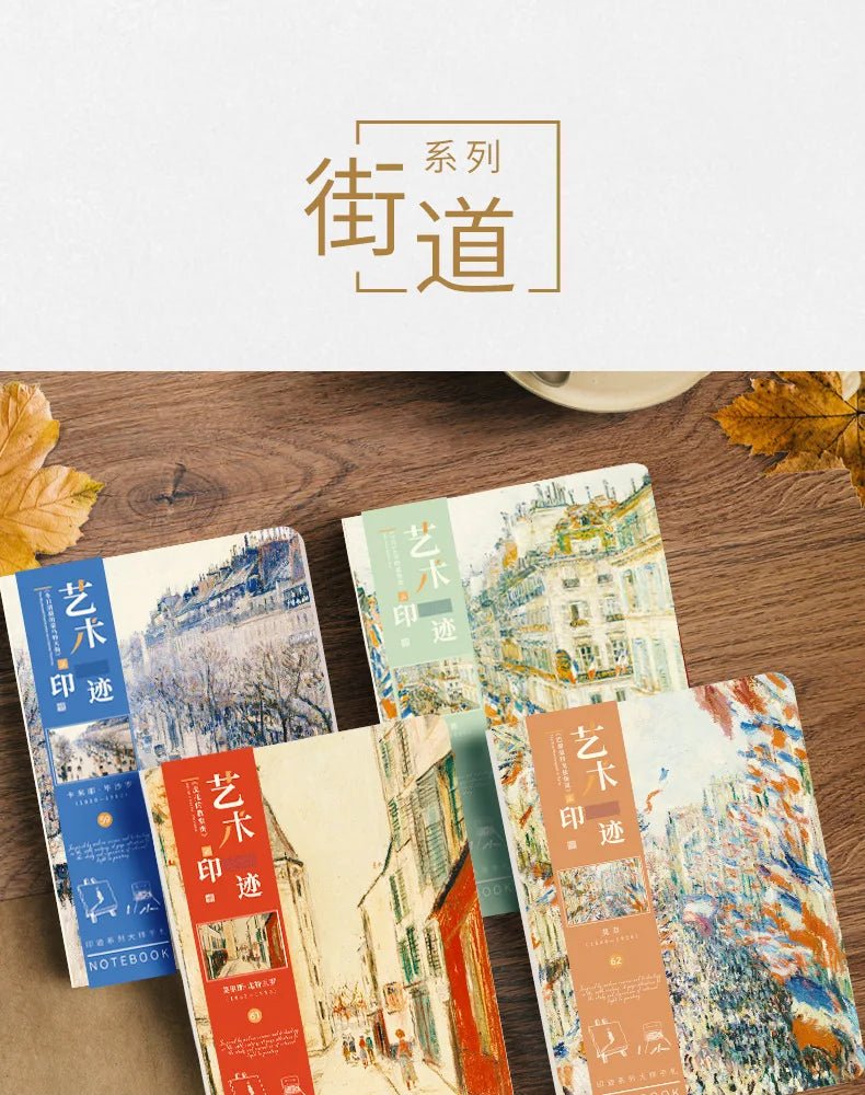 A5 Notebook Ukiyoe & Famous Painting Series Cover,80sheets/Book Writing Diary - Maxwell shop