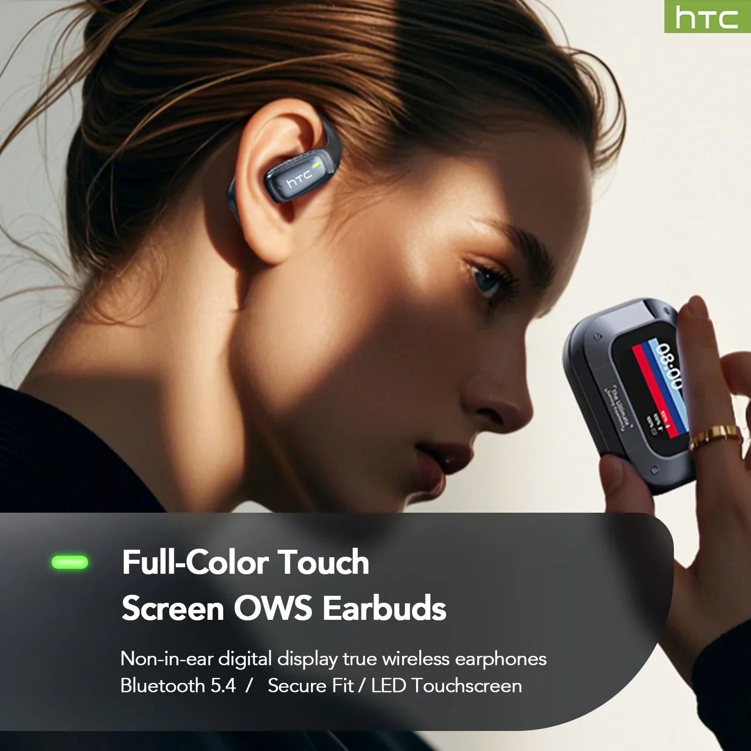 【AI Translator Earbuds】HTC NE25 Bluetooth Earphones LCD Touch Screen Sport Wireless - Maxwell shop