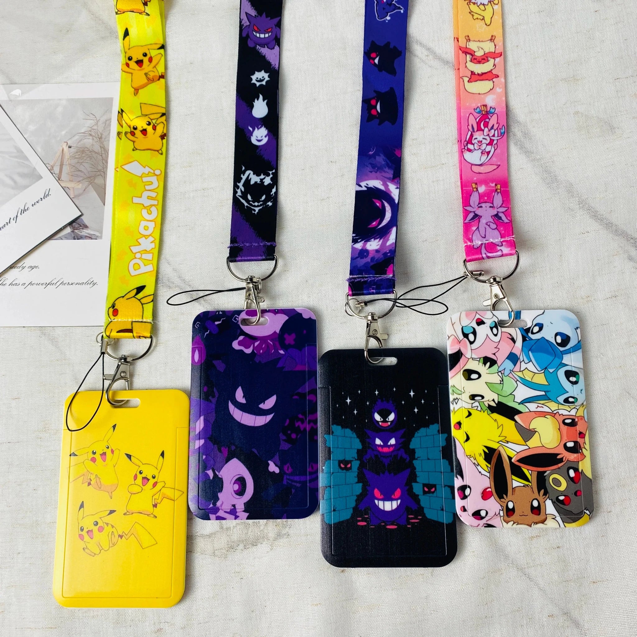 Anime Card Cases Card Lanyard Key Cosplay Badge ID Cards Holders Neck Straps - Maxwell shop