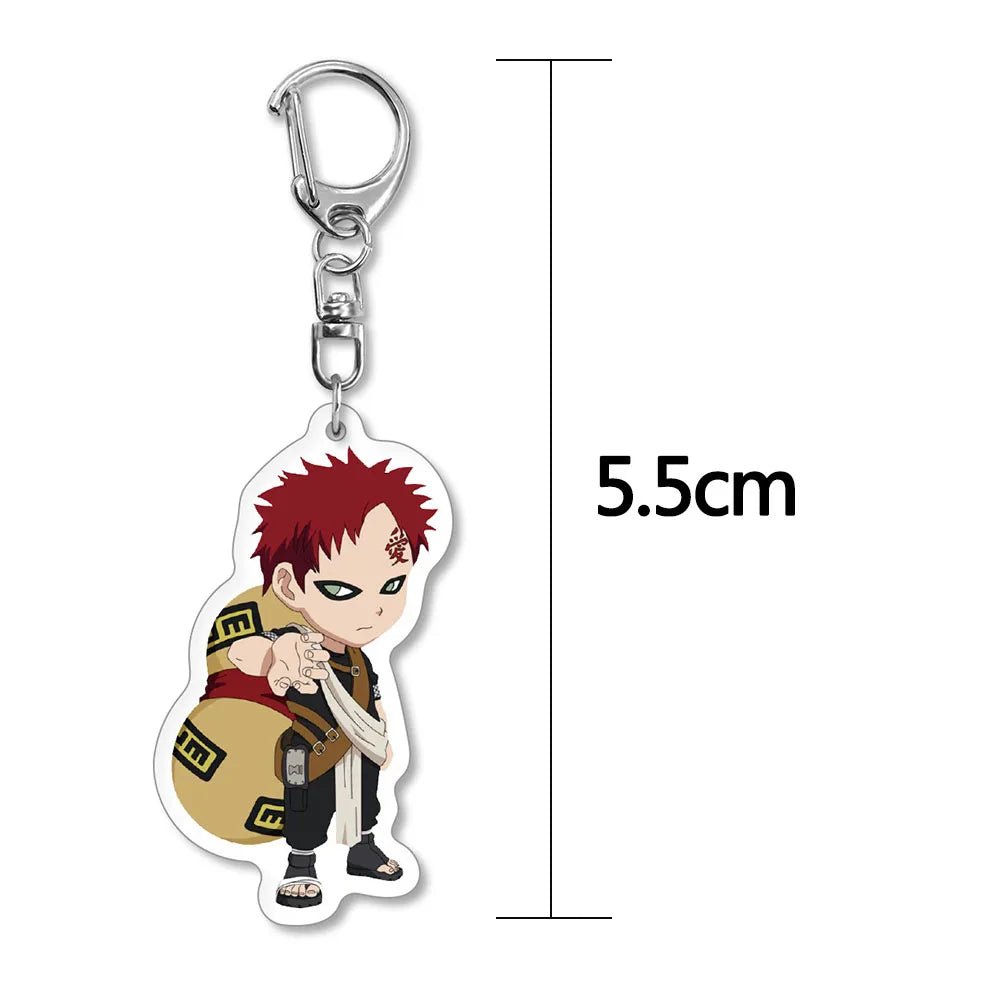 Anime Naruto Keychain Acrylic Uzumaki Kakashi Uchiha Sasuke Ltachi Figures Keyring - Maxwell shop