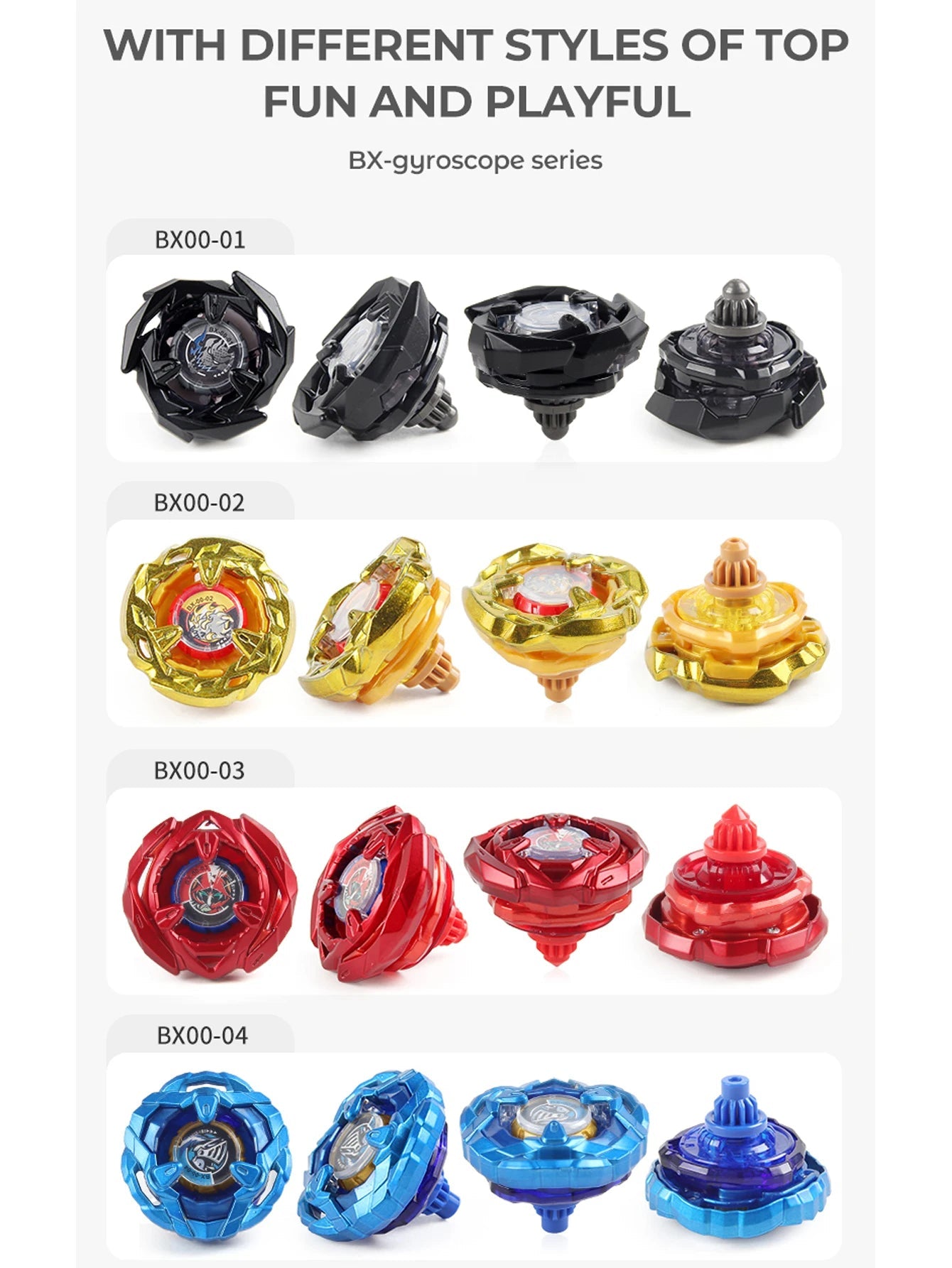 Beyblade X Spinning Toy Kit Gyro Metal Battle Tops with Launchers - Maxwell shop