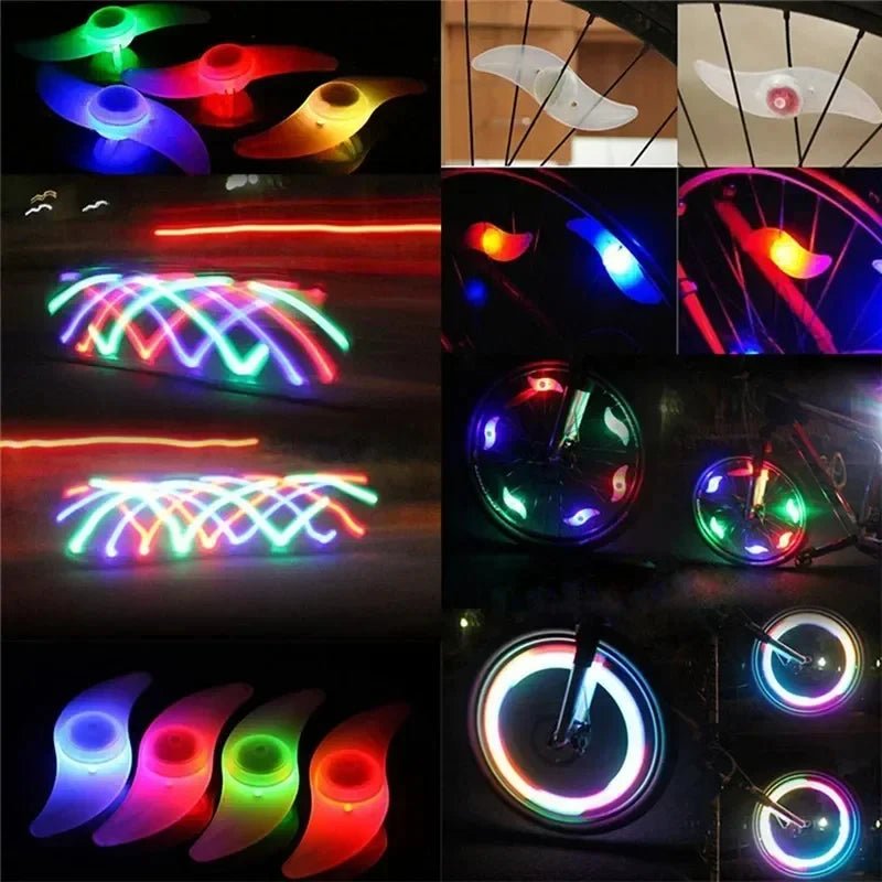 Bike Wheel Spoke Light Tire Lights 3 Modes LED Waterproof Bike Safety Warning - Maxwell shop