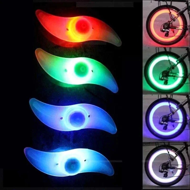 Bike Wheel Spoke Light Tire Lights 3 Modes LED Waterproof Bike Safety Warning - Maxwell shop