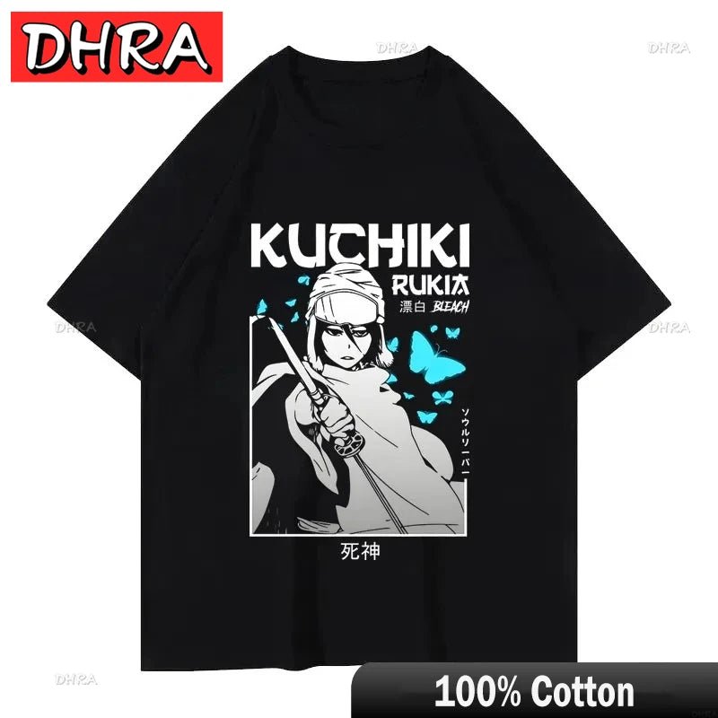 Bleach Anime Ichigo Kurosaki Graphic Print T Shirt - Maxwell shop