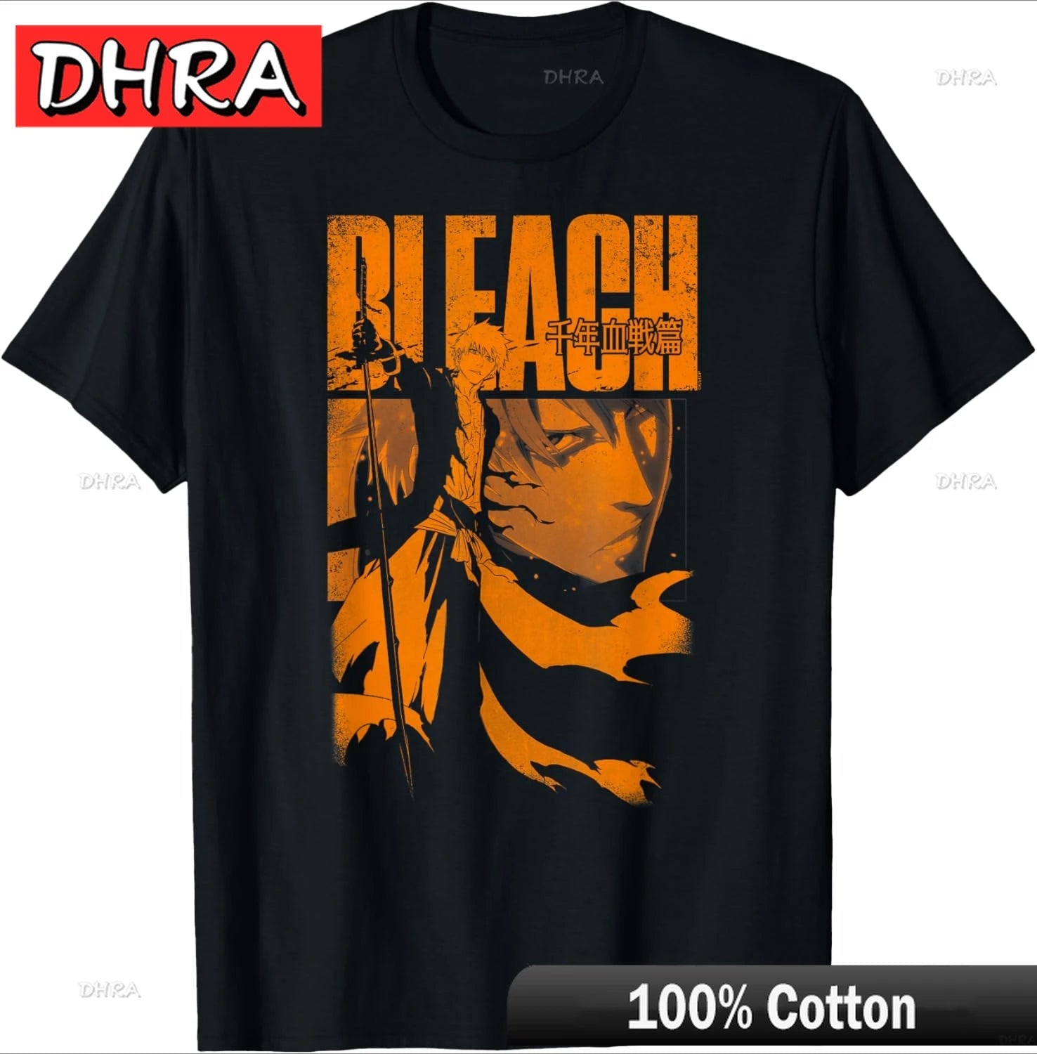 Bleach Anime Ichigo Kurosaki Graphic Print T Shirt - Maxwell shop