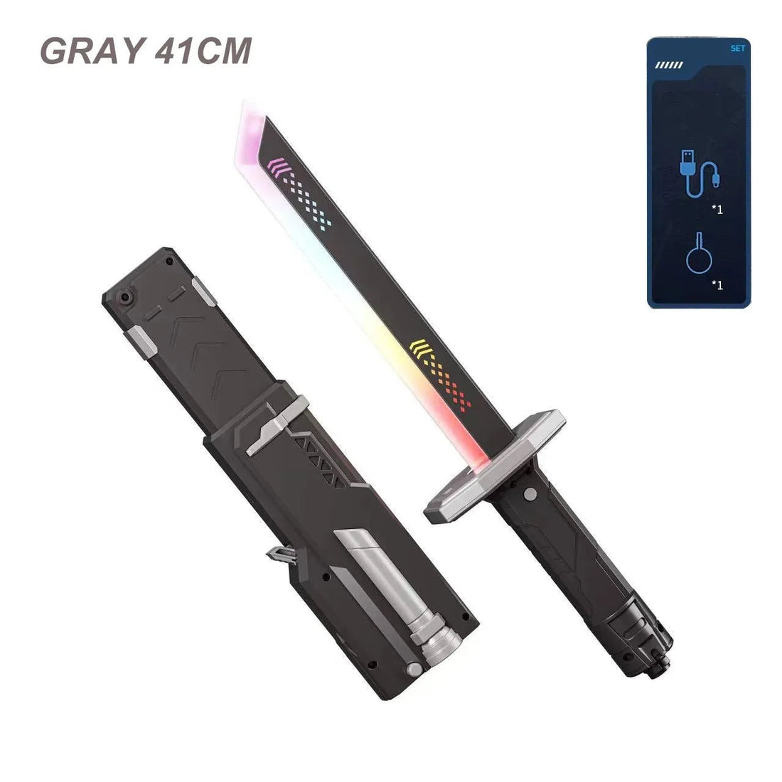 Colorful Streamer Glowing Sword Toys with Spark & Smoke Effect Light Sword Toy - Maxwell shop