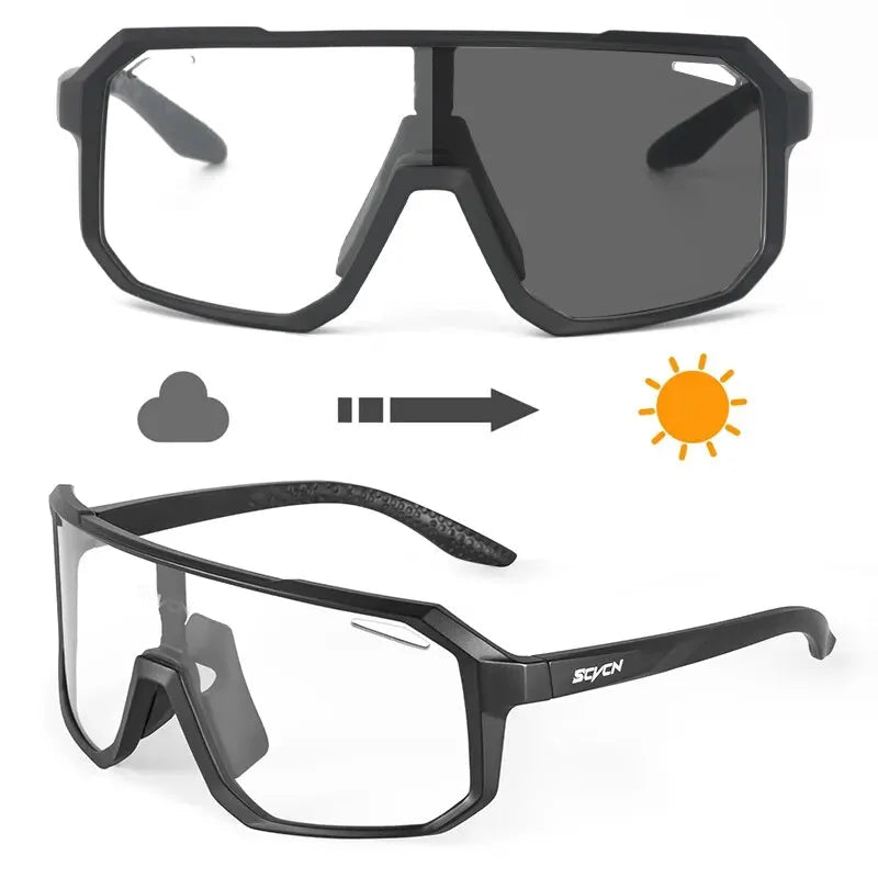 Cycling Glasses Photochromic Sunglasses Men Women Mountain Bike Road Eyewear New Bicycle Riding Out - Maxwell shop