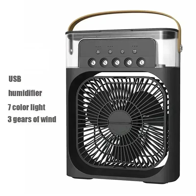 Fan AIr Conditioner Household Mini Air Cooler LED Night Light Portable - Maxwell shop