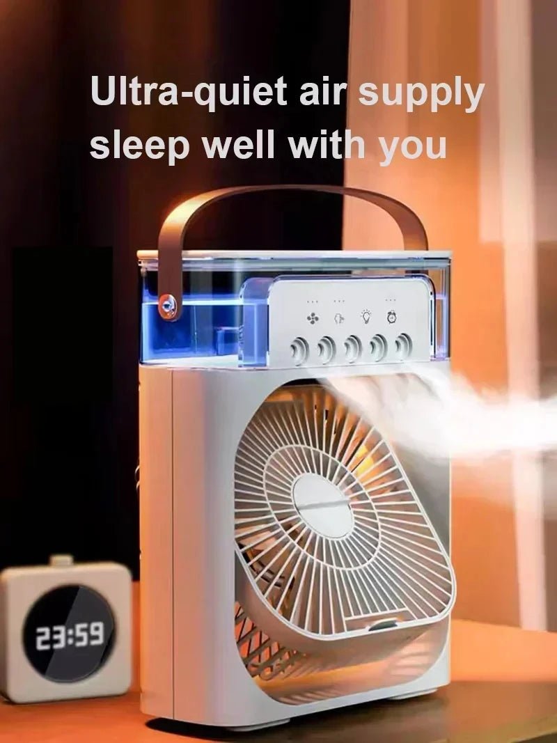 Fan AIr Conditioner Household Mini Air Cooler LED Night Light Portable - Maxwell shop