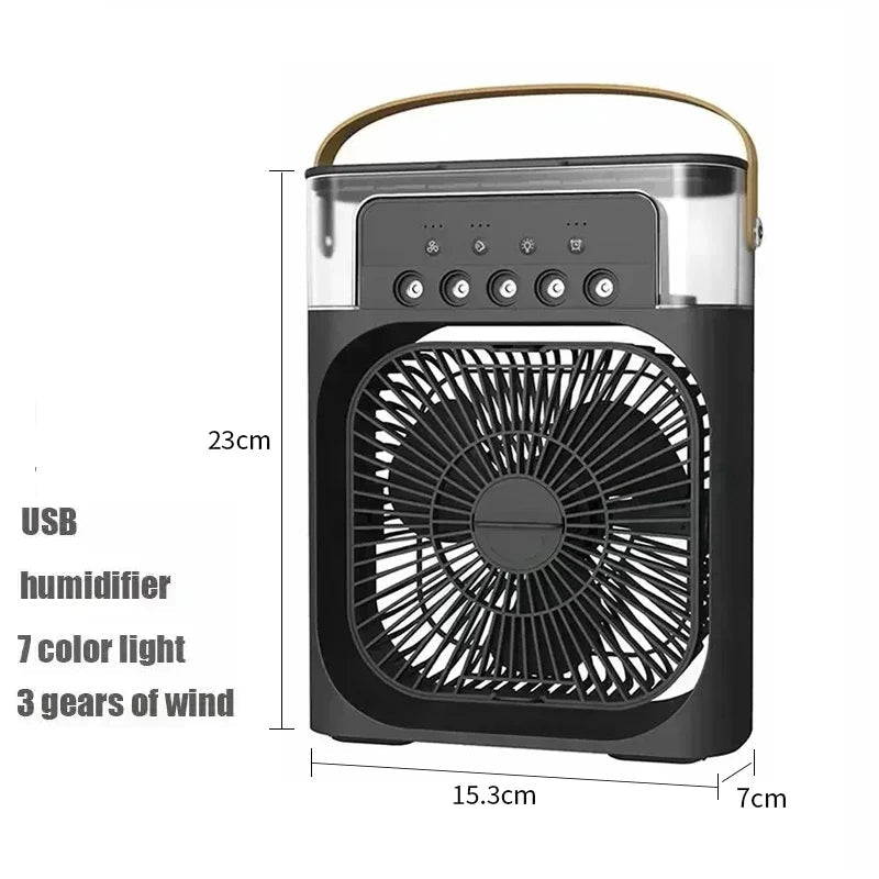 Fan AIr Conditioner Household Mini Air Cooler LED Night Light Portable - Maxwell shop