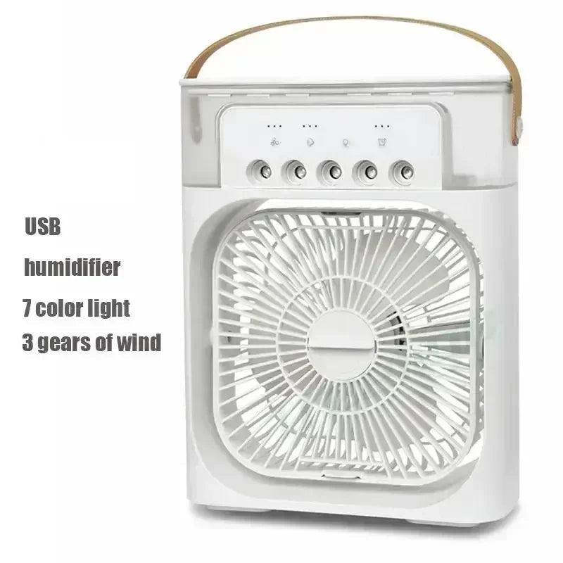 Fan AIr Conditioner Household Mini Air Cooler LED Night Light Portable - Maxwell shop