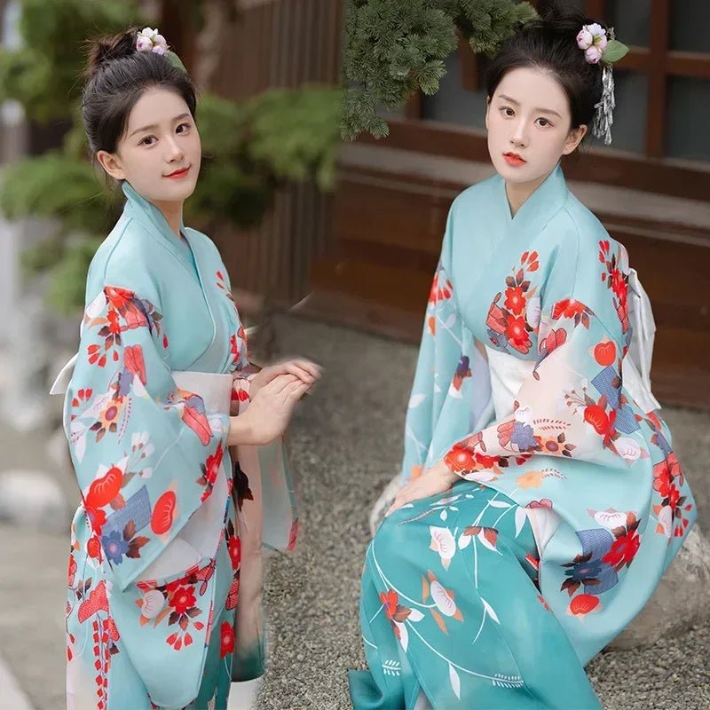 Japanese Kimono Women Formal Dress Traditional Japanese Yukata - Maxwell shop