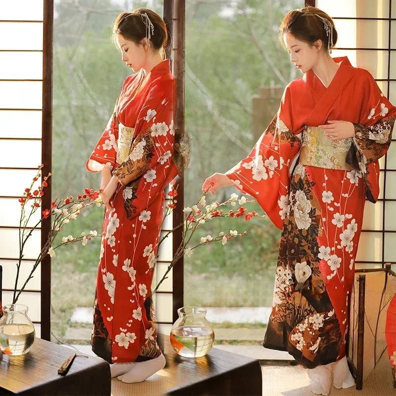 Japanese Kimono Women Formal Dress Traditional Japanese Yukata - Maxwell shop