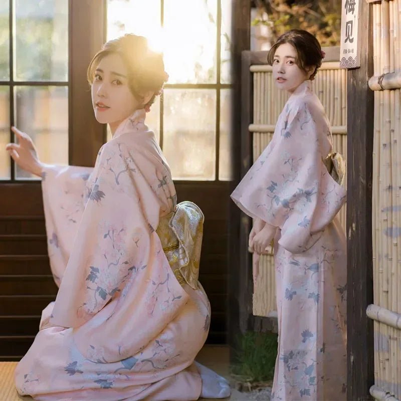 Japanese Kimono Women Formal Dress Traditional Japanese Yukata - Maxwell shop