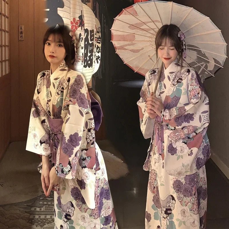 Japanese Kimono Women Formal Dress Traditional Japanese Yukata - Maxwell shop