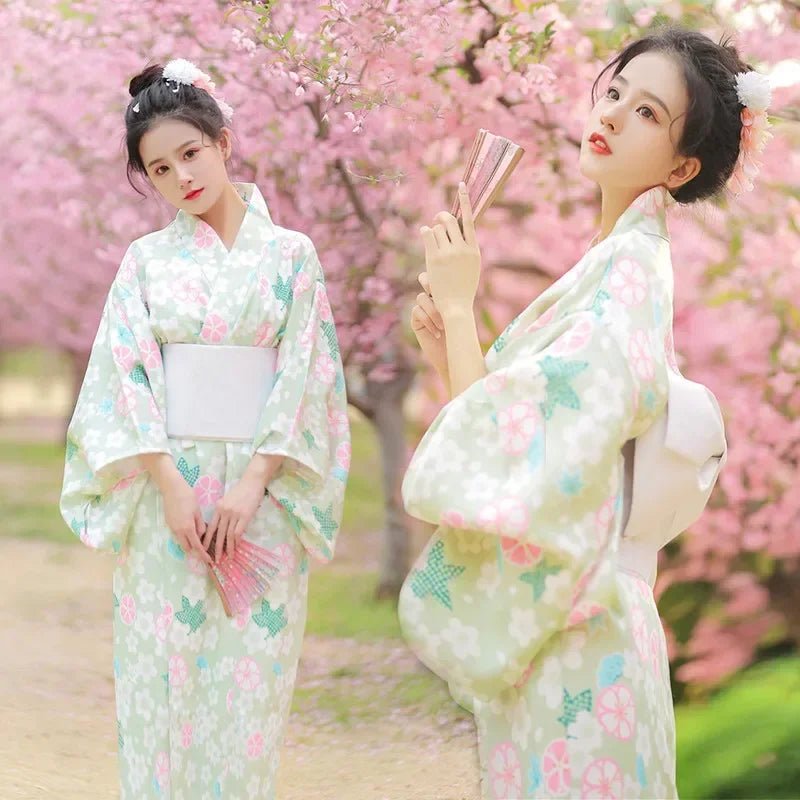 Japanese Kimono Women Formal Dress Traditional Japanese Yukata - Maxwell shop