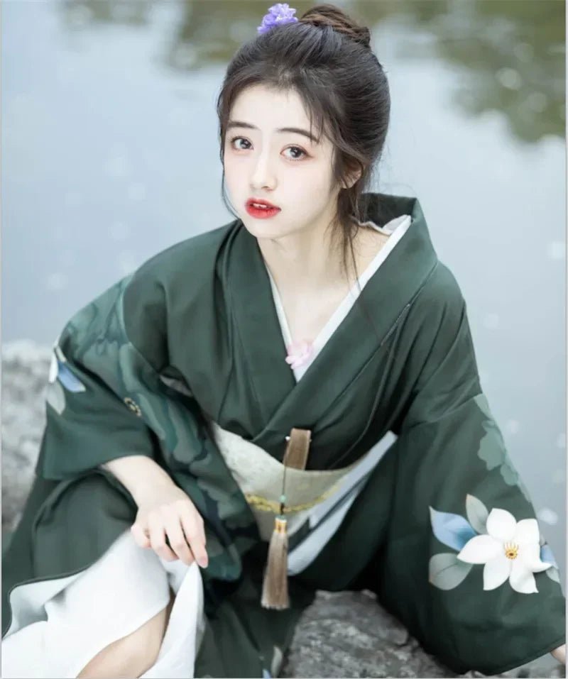 Japanese Kimono Women Formal Dress Traditional Japanese Yukata - Maxwell shop