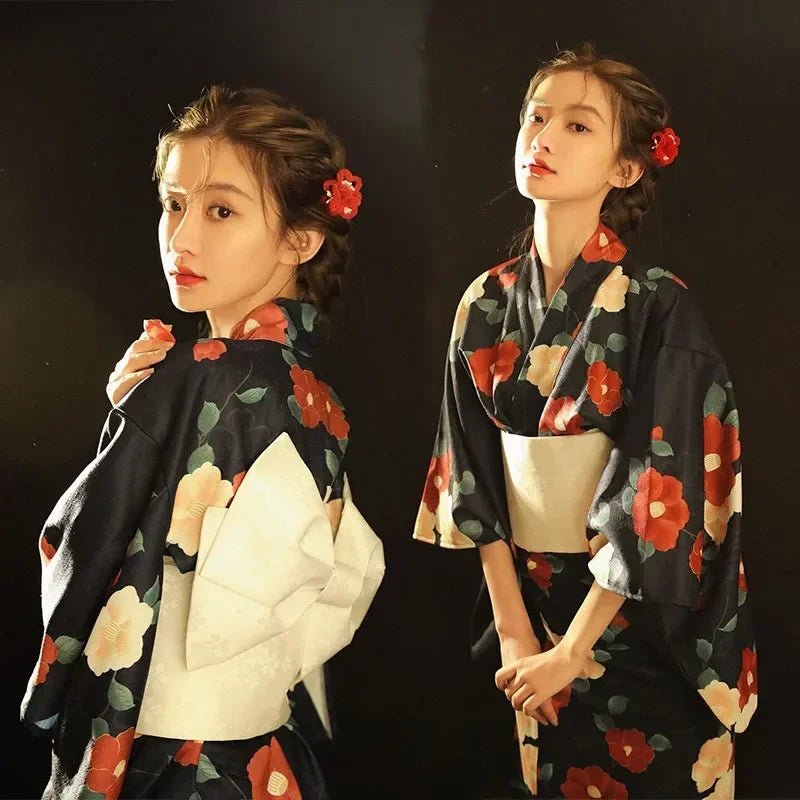 Japanese Kimono Women Formal Dress Traditional Japanese Yukata - Maxwell shop