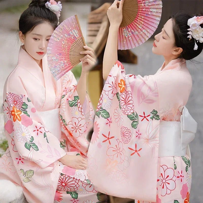 Japanese Kimono Women Formal Dress Traditional Japanese Yukata - Maxwell shop