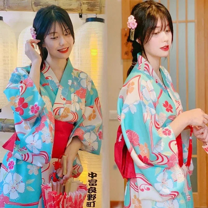 Japanese Kimono Women Formal Dress Traditional Japanese Yukata - Maxwell shop