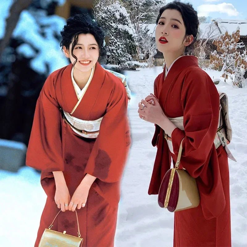Japanese Kimono Women Formal Dress Traditional Japanese Yukata - Maxwell shop
