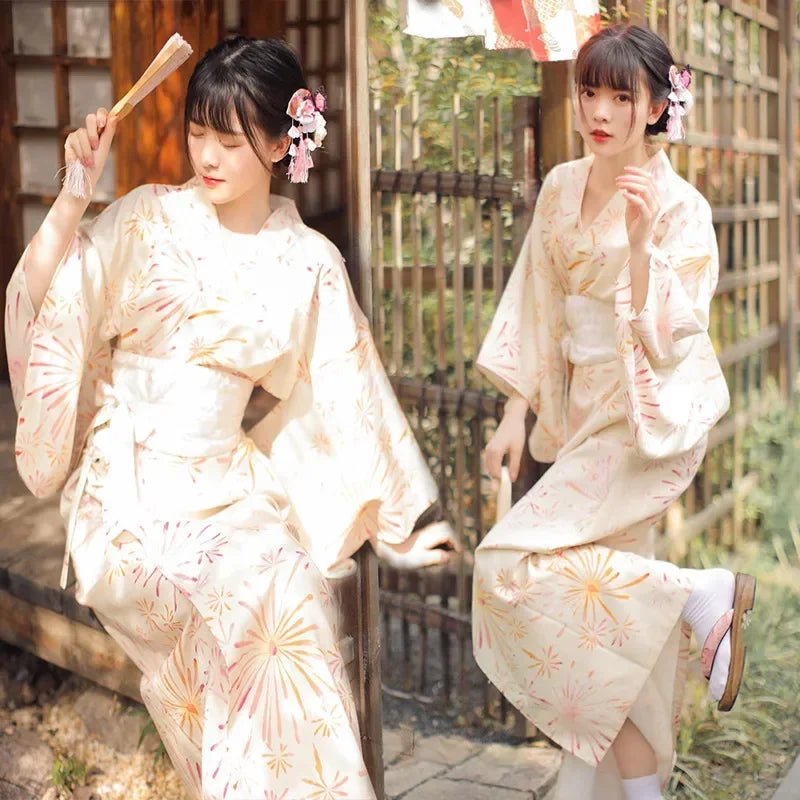 Japanese Kimono Women Formal Dress Traditional Japanese Yukata - Maxwell shop