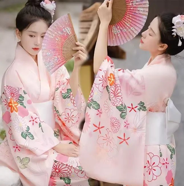 Japanese Kimono Women Formal Dress Traditional Japanese Yukata - Maxwell shop