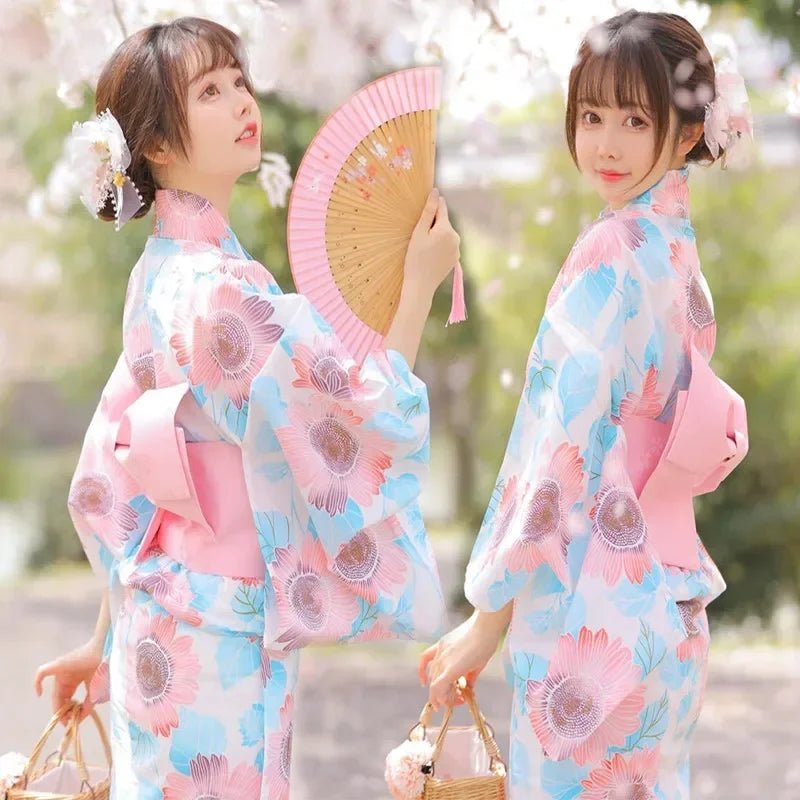 Japanese Kimono Women Formal Dress Traditional Japanese Yukata - Maxwell shop