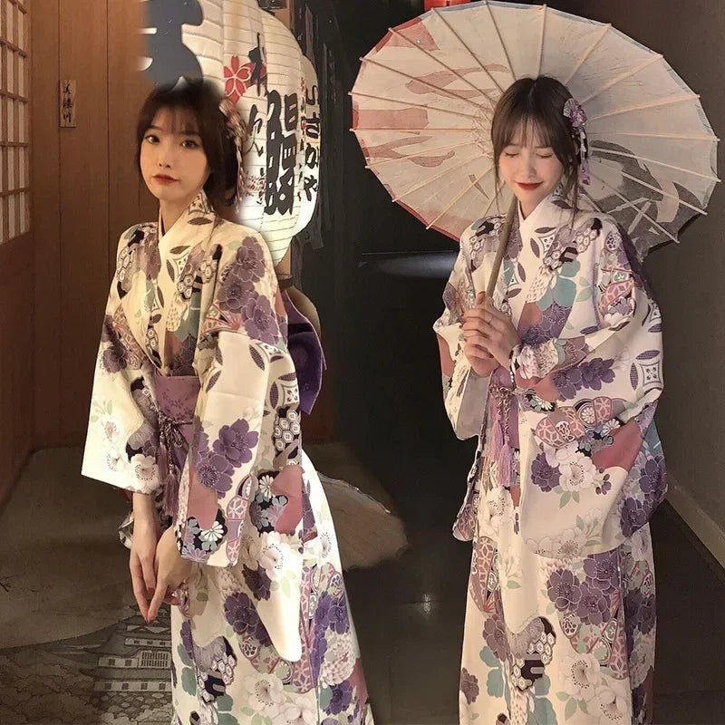 Japanese Kimono Women Formal Dress Traditional Japanese Yukata - Maxwell shop