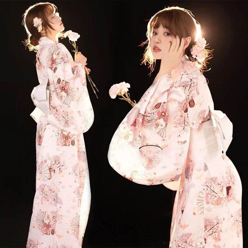 Japanese Kimono Women Formal Dress Traditional Japanese Yukata - Maxwell shop