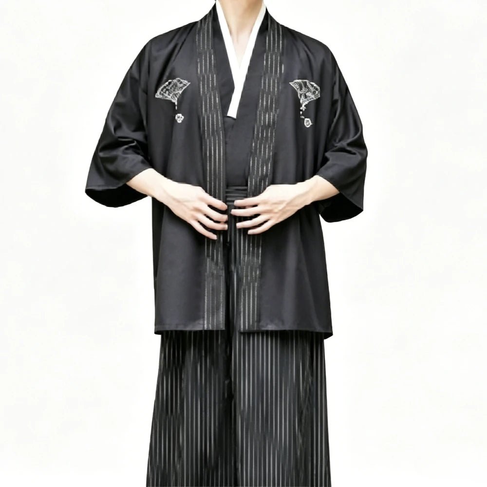 Men Japanese Kimono Yukata 2PCS Suit, Fashion Top & Pants - Maxwell shop