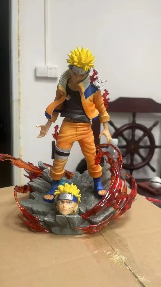 Naruto Figure Uzumaki Naruto Action Figures Two Heads Figurine Pvc Doll Statue - Maxwell shop
