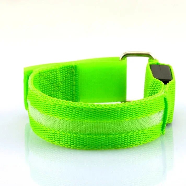 Night Running Armband LED Light Outdoor Sports USB Rechargeable Safety Belt Arm Leg - Maxwell shop