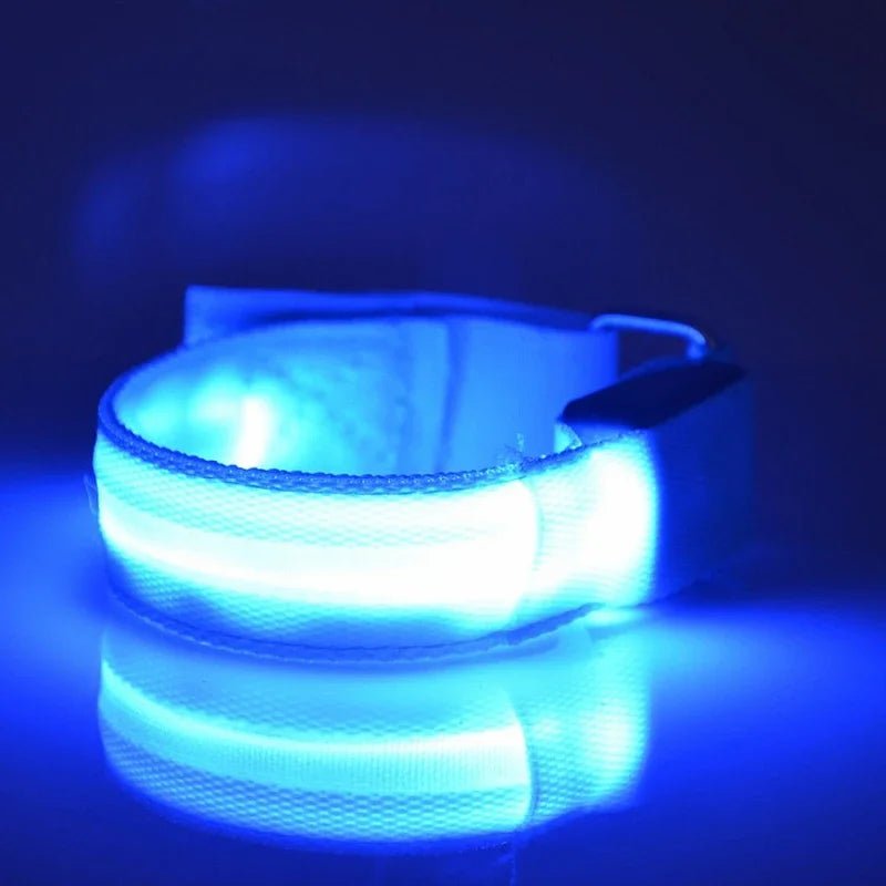 Night Running Armband LED Light Outdoor Sports USB Rechargeable Safety Belt Arm Leg - Maxwell shop