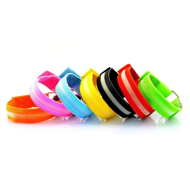 Night Running Armband LED Light Outdoor Sports USB Rechargeable Safety Belt Arm Leg - Maxwell shop