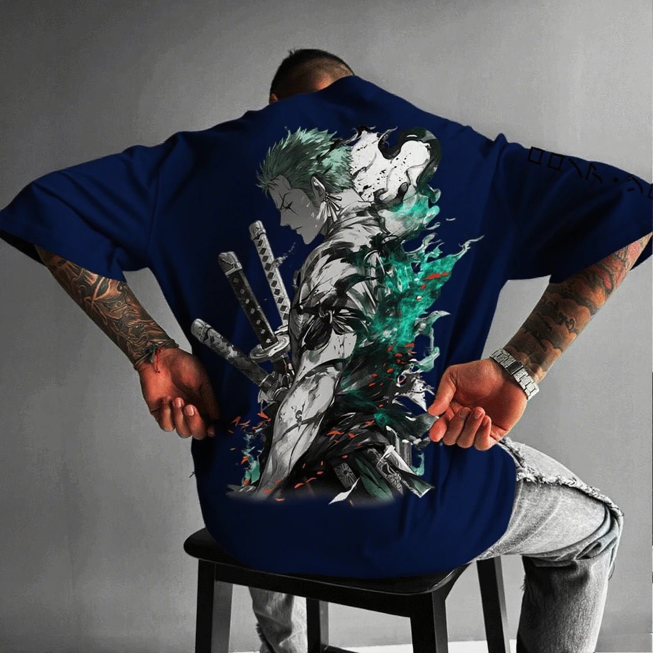 One Piece Zoro Anime Men's Short Sleeve T-shirt - Maxwell shop