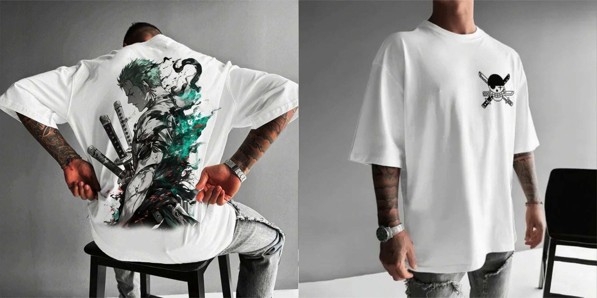 One Piece Zoro Anime Men's Short Sleeve T-shirt - Maxwell shop