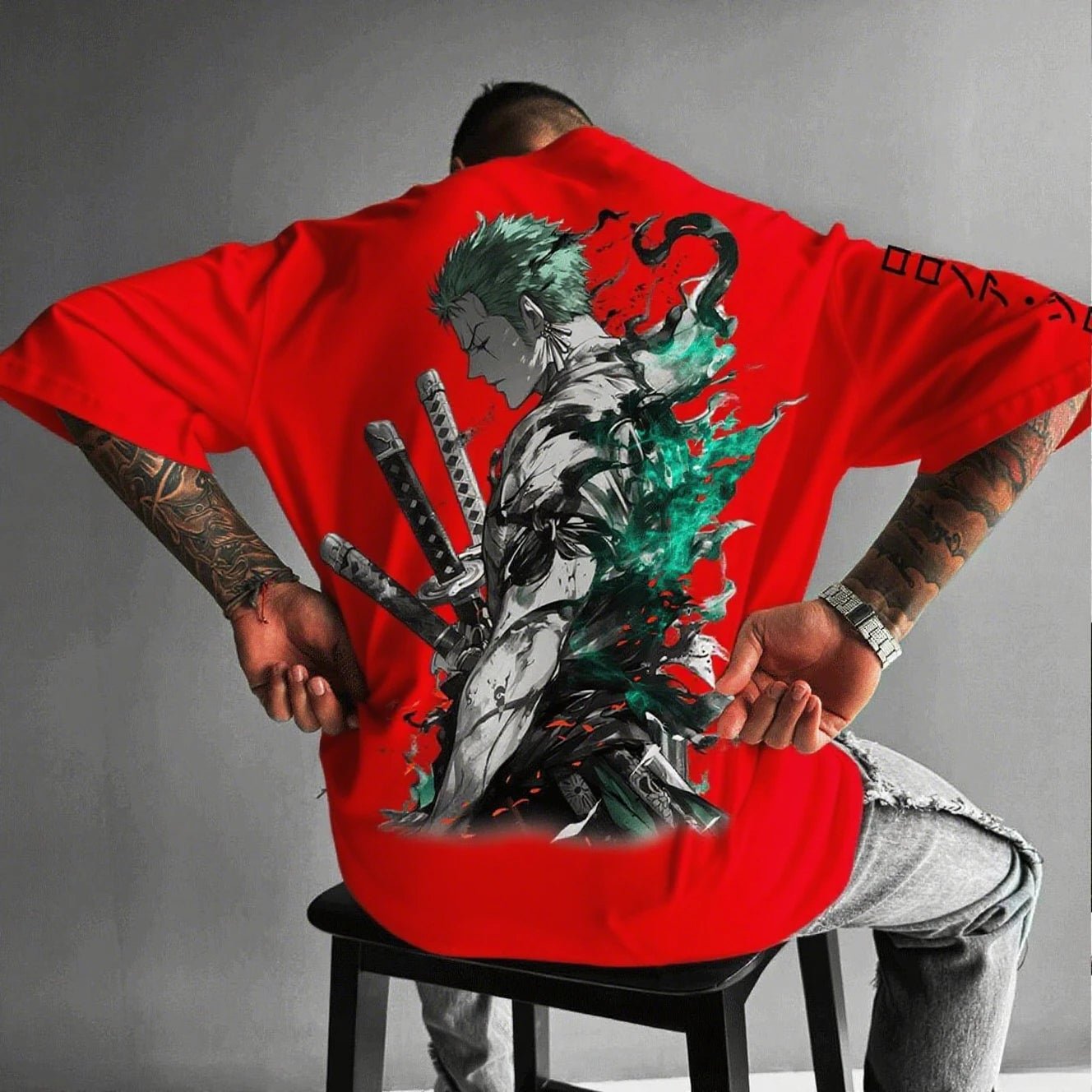 One Piece Zoro Anime Men's Short Sleeve T-shirt - Maxwell shop