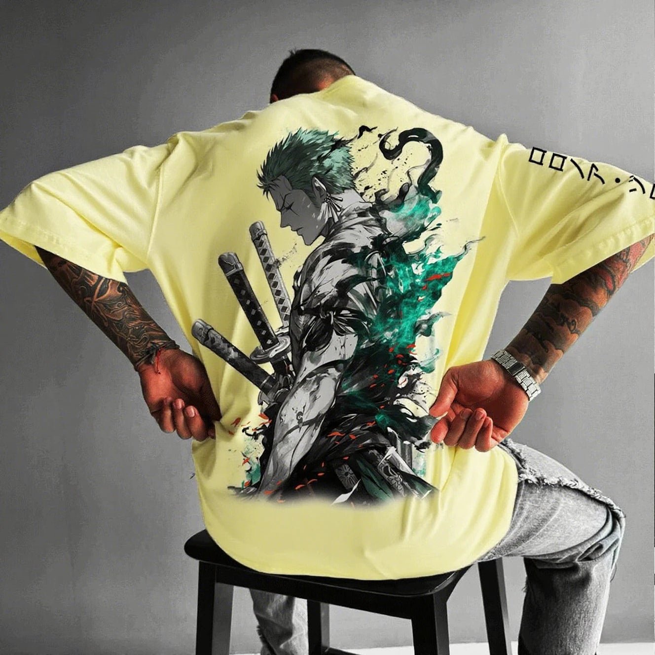 One Piece Zoro Anime Men's Short Sleeve T-shirt - Maxwell shop