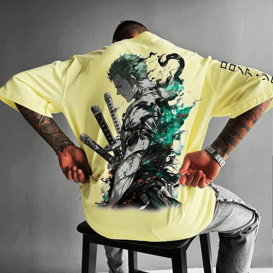 One Piece Zoro Anime Men's Short Sleeve T-shirt - Maxwell shop