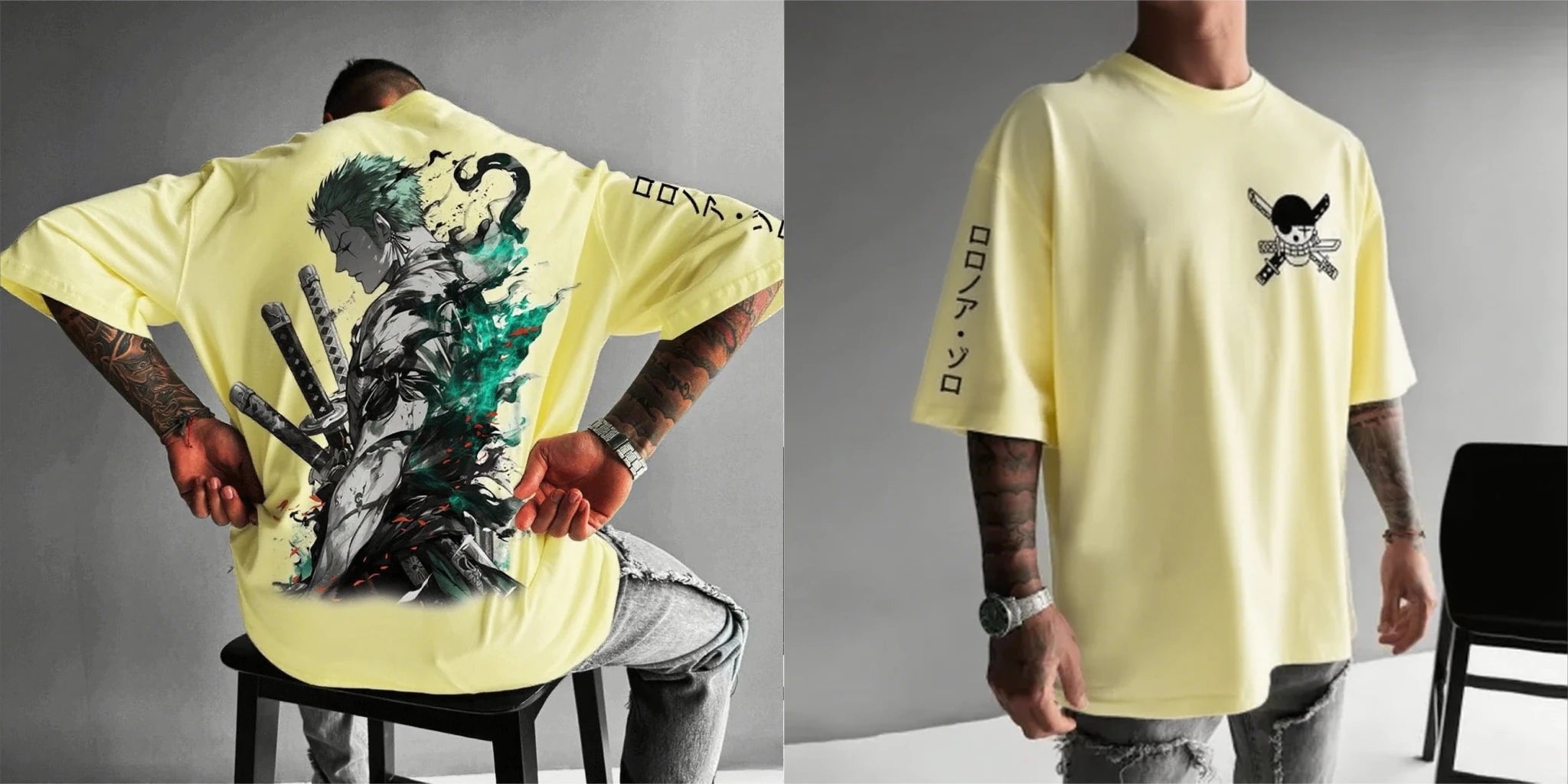One Piece Zoro Anime Men's Short Sleeve T-shirt - Maxwell shop