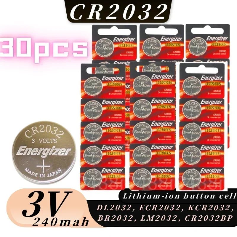 Original 10-100pcs CR2032 DL2032 BR2032 5004LC cr 2032 3V Lithium Battery button - Maxwell shop
