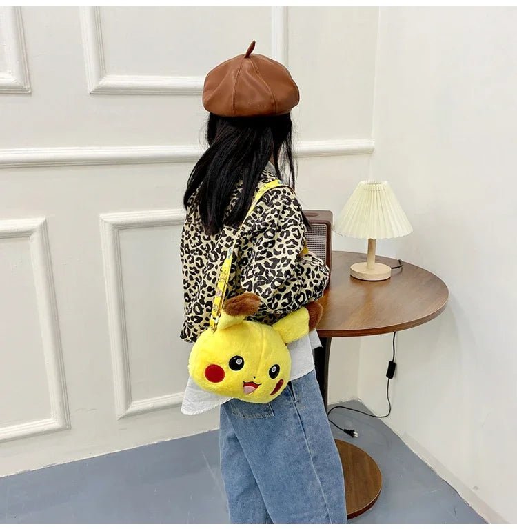 Pokemon Cute Plush Crossbody Bag Anime Figure Messenger Bag Large Capacity Storage - Maxwell shop