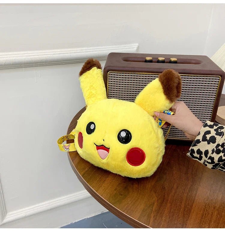 Pokemon Cute Plush Crossbody Bag Anime Figure Messenger Bag Large Capacity Storage - Maxwell shop