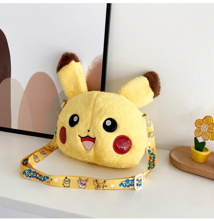 Pokemon Cute Plush Crossbody Bag Anime Figure Messenger Bag Large Capacity Storage - Maxwell shop
