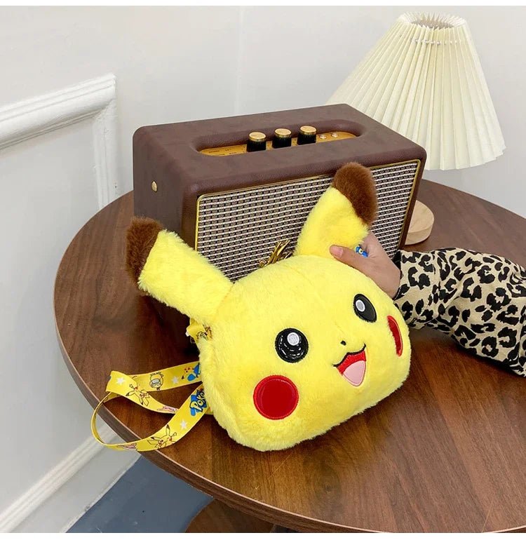 Pokemon Cute Plush Crossbody Bag Anime Figure Messenger Bag Large Capacity Storage - Maxwell shop