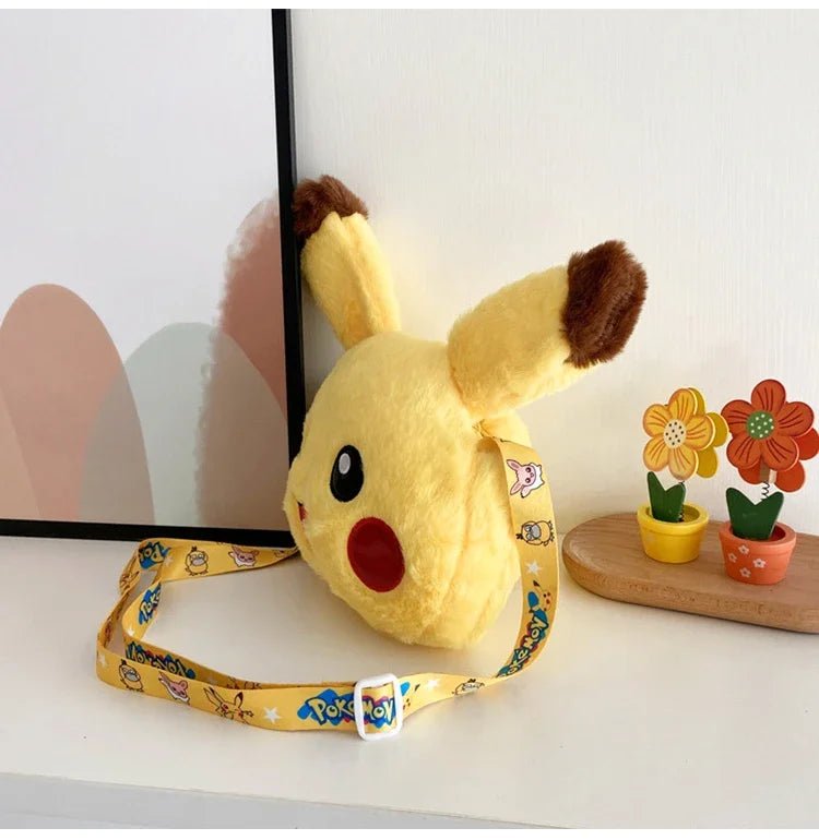 Pokemon Cute Plush Crossbody Bag Anime Figure Messenger Bag Large Capacity Storage - Maxwell shop